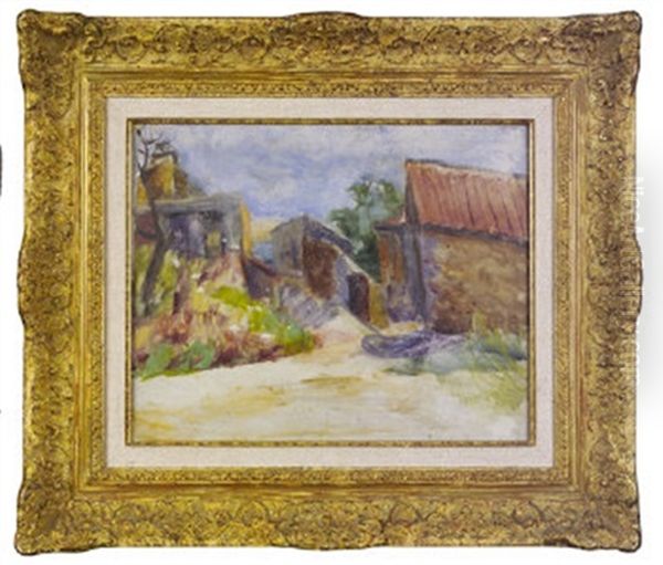 Farm Buildings Oil Painting by Renee O'Conor (Honta)