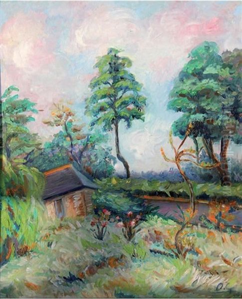 Les Jardins Fleuris Oil Painting by Roderic O'Conor