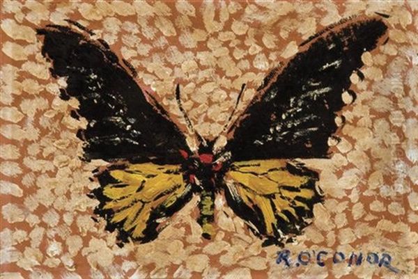 Butterfly Oil Painting by Roderic O'Conor