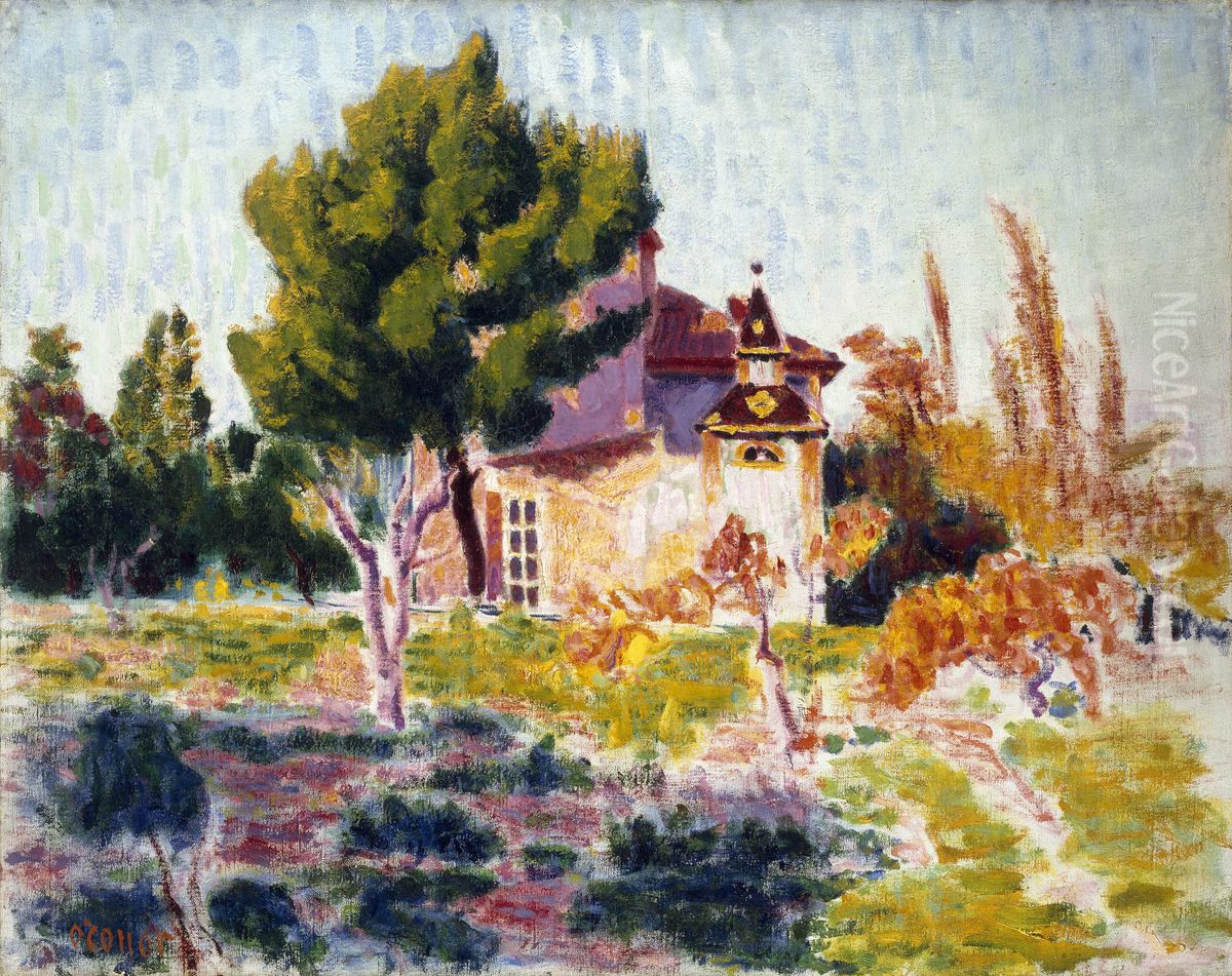 La Rose Du Ciel, Cassis Oil Painting by Roderic O'Conor