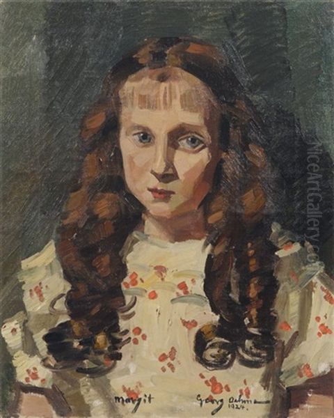 Margit Oil Painting by Georg Egmont Oehme