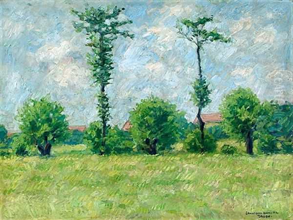 Sommerlandschaft Oil Painting by Georg Egmont Oehme