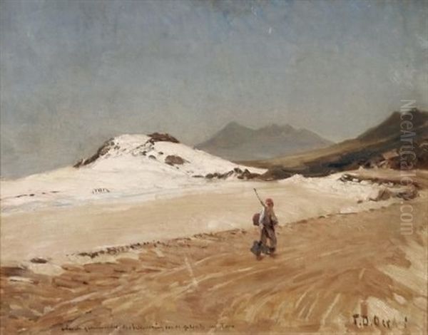 Fisherman's Journey Home Oil Painting by Frans David Oerder