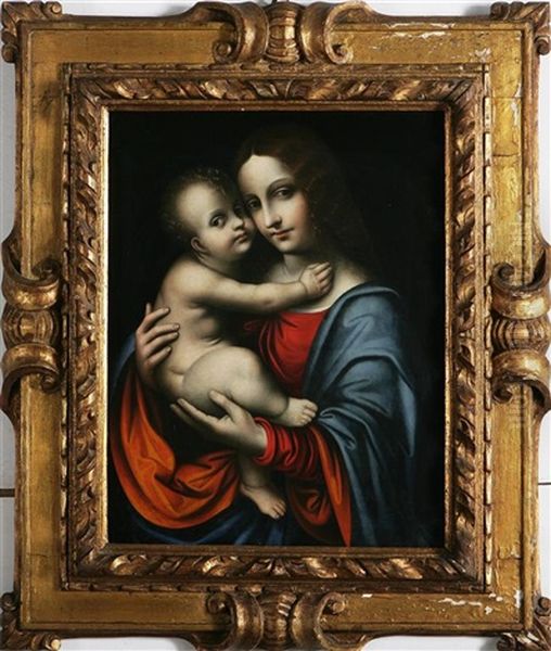 Madonna Con Bambino Oil Painting by Marco d' Oggiono