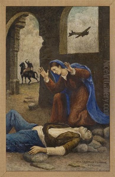 Desgracia Y Avion Oil Painting by Cecil Crawford O'Gorman