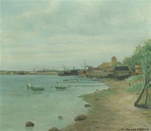 Danish Coastal Scape Oil Painting by Jeppe Madsen Ohlsen