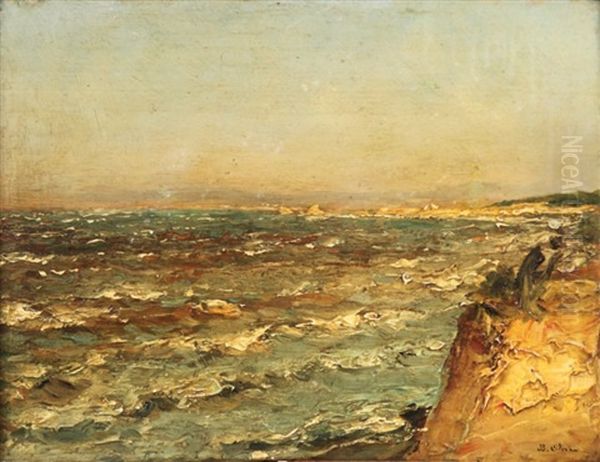 Bassin De Marseille Oil Painting by Jean Baptiste Olive