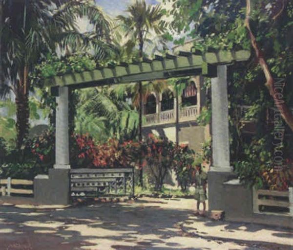 Maison Tropicale Oil Painting by Joao-Marques de Oliveira