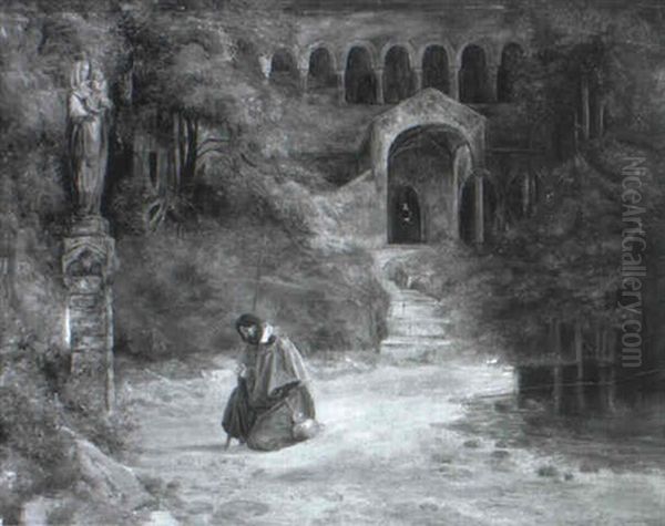 Im Klostergarten Oil Painting by Heinrich Olivier