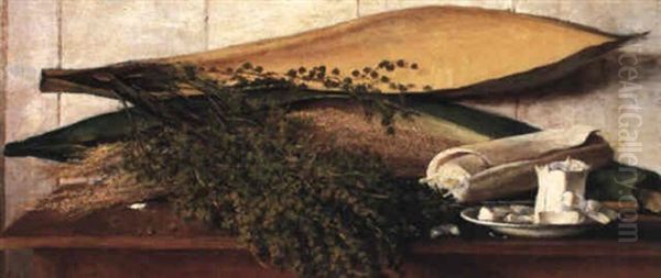 Palmillo Oil Painting by Francisco Manuel Oller