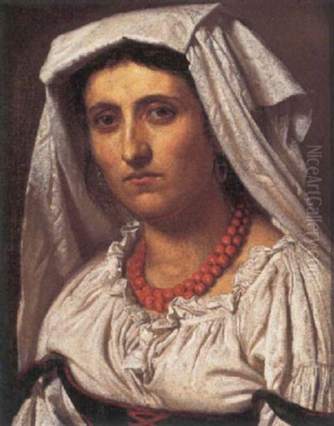 En Romerinde Oil Painting by Henrik Olrik