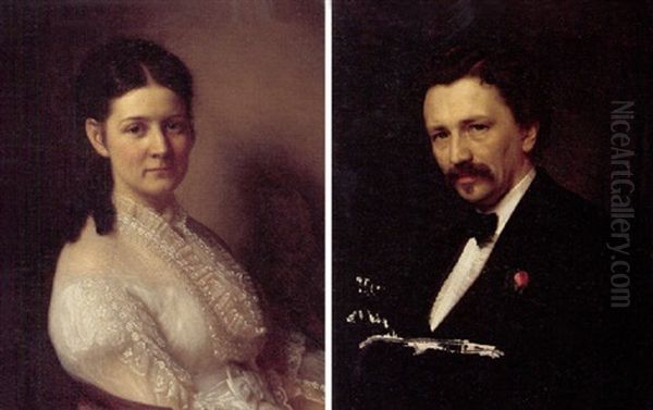 Portraet Af Statsradssekretaer Jens Laasby Rattboll Koefoed Oil Painting by Henrik Olrik