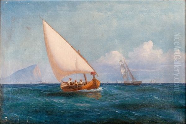 Bateau Au Large De La Sardaigne Oil Painting by Carl Julius Emil Olsen