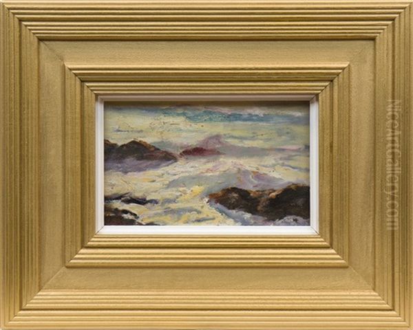 Cornian Coastline Oil Painting by Julius Olsson