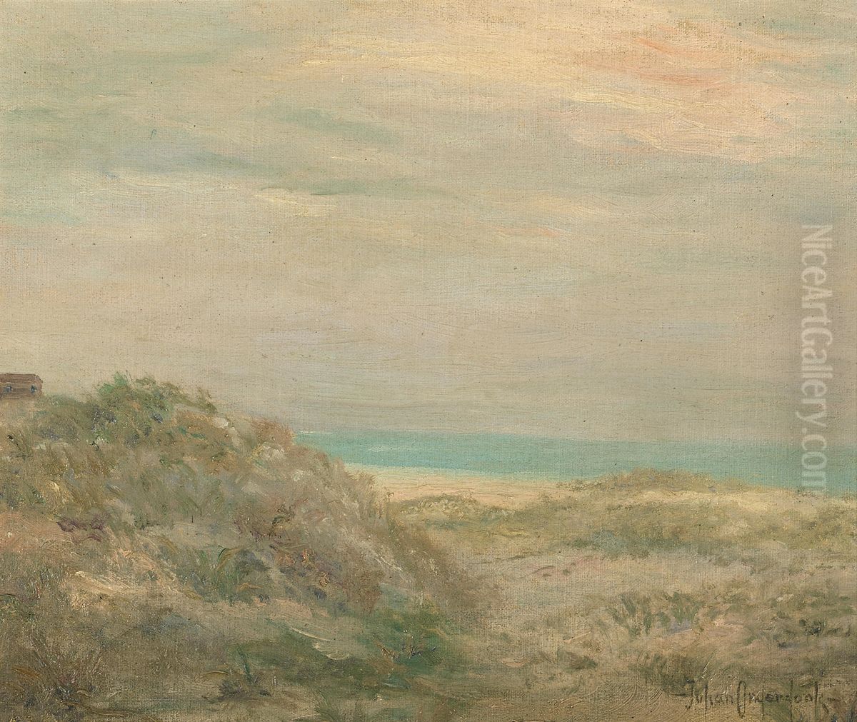 Coastal View Oil Painting by Julian Onderdonk