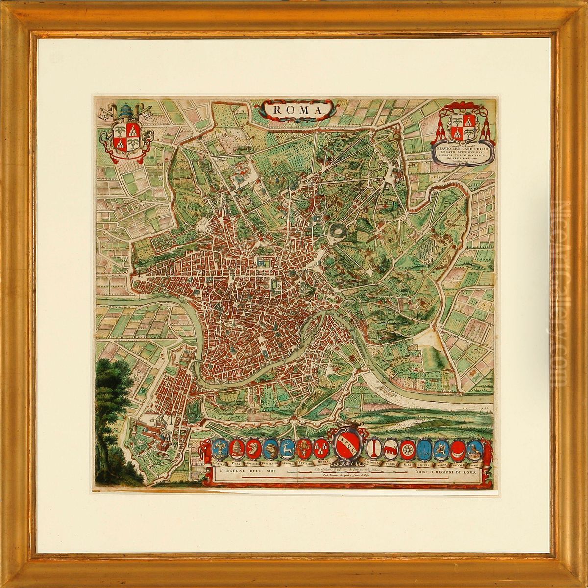 Roma Oil Painting by Joan Blaeu