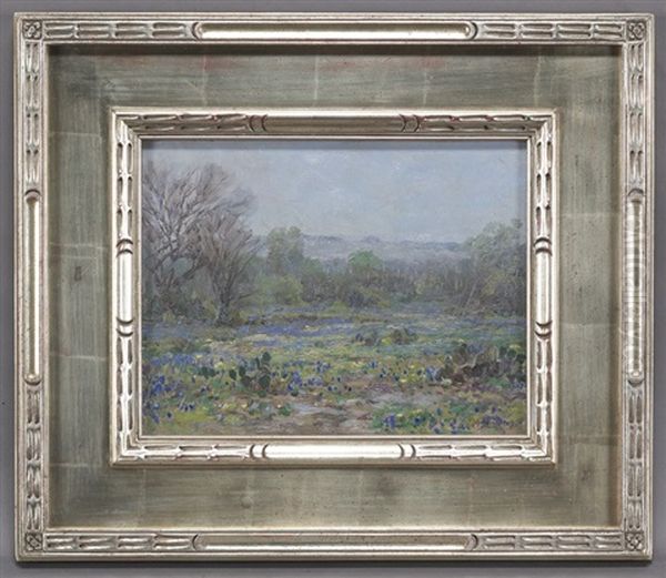 Rainy Day In Spring North Of San Antonio Texas Oil Painting by Julian Onderdonk