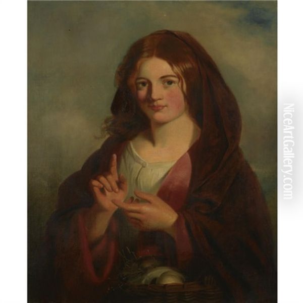 Going To The Market Oil Painting by Henry Nelson O'Neill