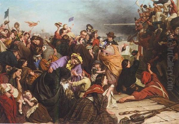 The Parting Cheer Oil Painting by Henry Nelson O'Neill