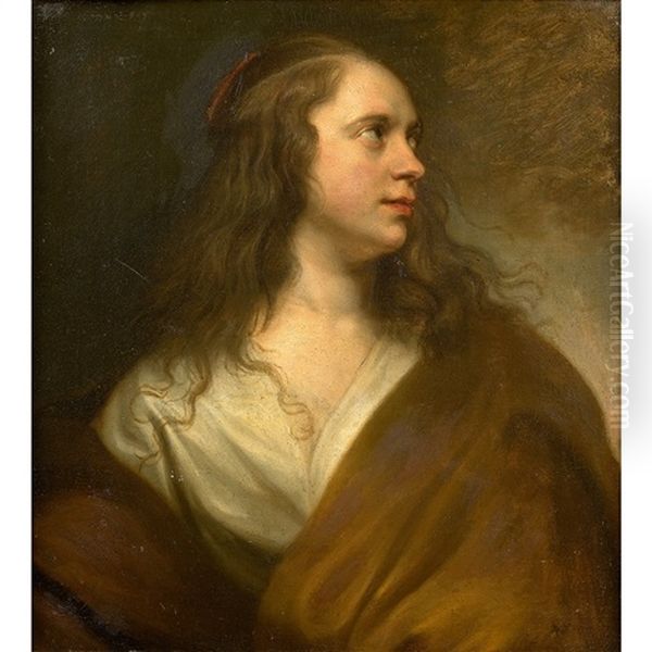 Jeune Femme De Trois-quarts Oil Painting by Jacob Oost the Elder