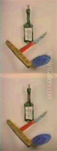 Le Bon Francais!                                            (diptyque, Metal Peint) Oil Painting by John Opie