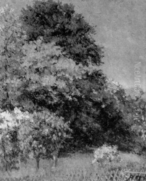 Herbstlicher Garten Oil Painting by Alfred Nathaniel Oppenheim