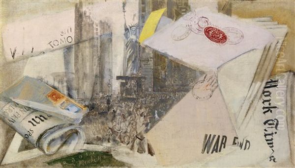 War End (2. Weltkrieg) Oil Painting by Max, Mopp Oppenheimer