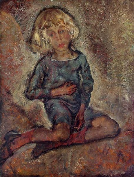 Bildnis Manfred Osthaus Oil Painting by Max, Mopp Oppenheimer