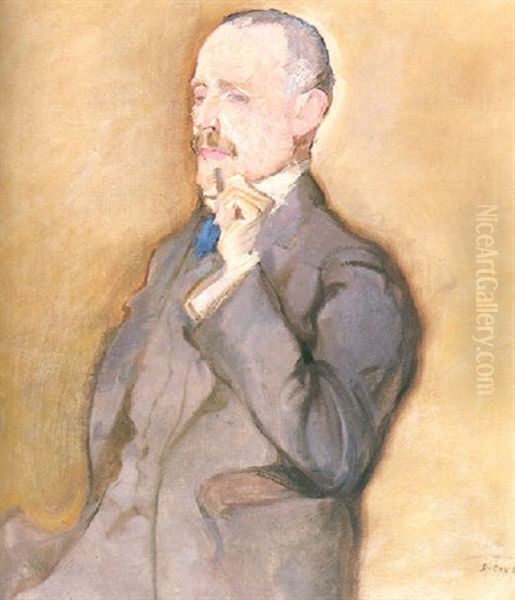 Portrait Ernst Koessler Oil Painting by Max, Mopp Oppenheimer