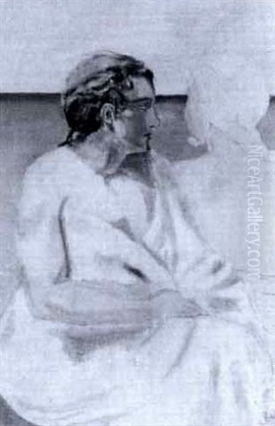 Mitt Andra Jag Oil Painting by Simon Oqvist