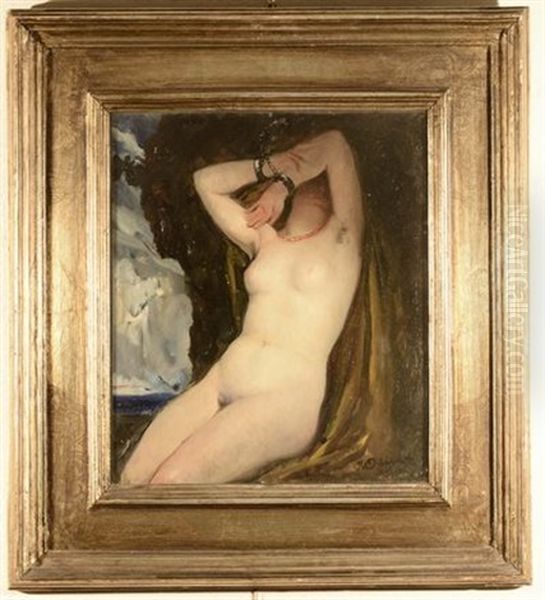 Nudo Disteso Oil Painting by Mario Ornati