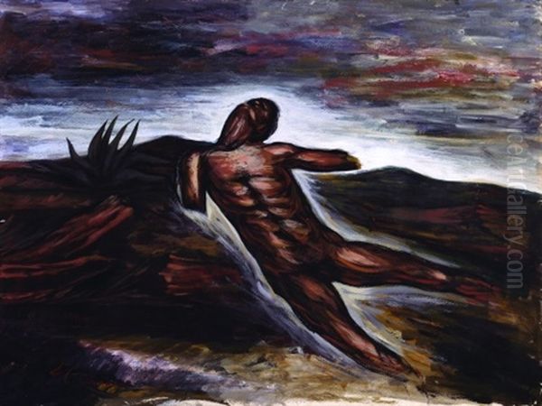 Hombre Mutilado Oil Painting by Jose Clemente Orozco