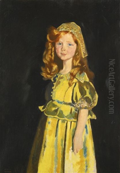 Portrait Of Vivien St. George Oil Painting by Sir William Newenham Montague Orpen