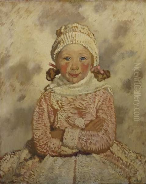 Portrait Of Kit Oil Painting by Sir William Newenham Montague Orpen