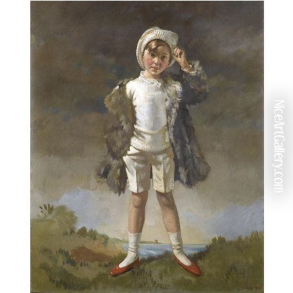 Noll; Son Of Oliver St. John Gogarty Oil Painting by Sir William Newenham Montague Orpen