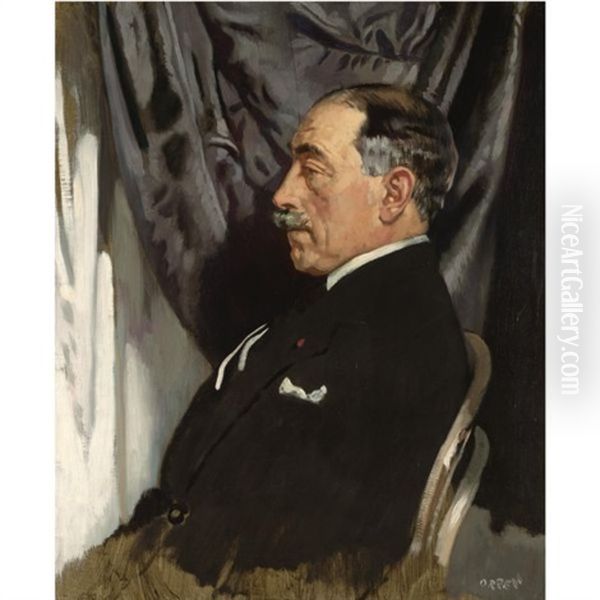 Portrait Of Dr. Augusto Soares Oil Painting by Sir William Newenham Montague Orpen