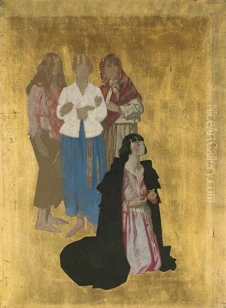 The Irish Wedding (sketch) Oil Painting by Sir William Newenham Montague Orpen