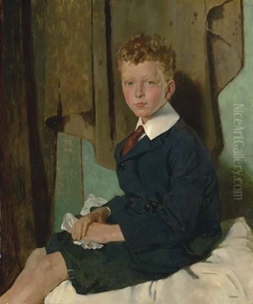 Portrait Of Mr. John Drum, Jr. Oil Painting by Sir William Newenham Montague Orpen