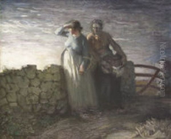 Eventide Oil Painting by Sir William Newenham Montague Orpen