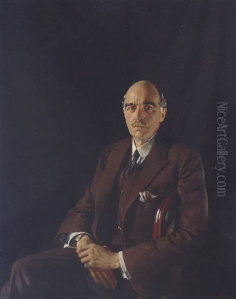 Portrait Of Sir Edward Pearson Oil Painting by Sir William Newenham Montague Orpen