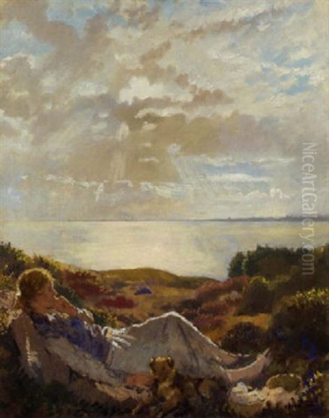 Howth Head, Looking Towards Dublin, Across Dublin Bay Oil Painting by Sir William Newenham Montague Orpen