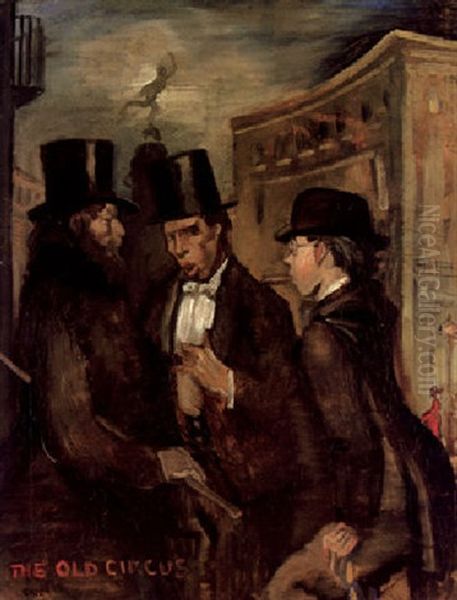 The Old Circus: The Three Musketeers Oil Painting by Sir William Newenham Montague Orpen