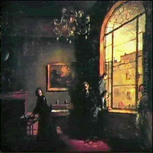 The Refugees Oil Painting by Sir William Newenham Montague Orpen