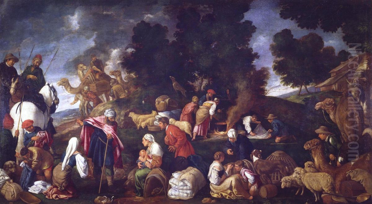 Laban Busca Los Idolos Oil Painting by Pedro Orrente