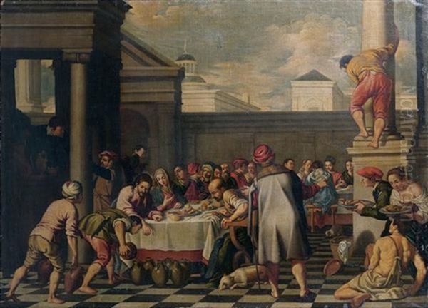 Les Noces De Cana Oil Painting by Pedro Orrente