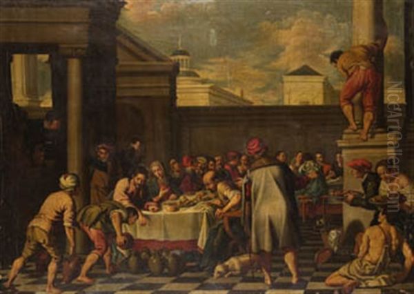 Bodas De Canaa Oil Painting by Pedro Orrente