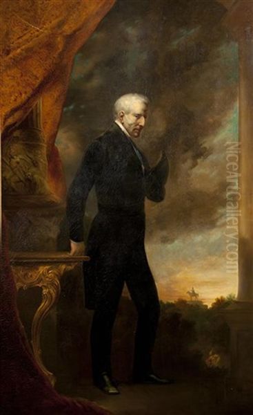 Portrait Of Arthur Wellesley, 1st Duke Of Wellington Oil Painting by Alfred d' Orsay
