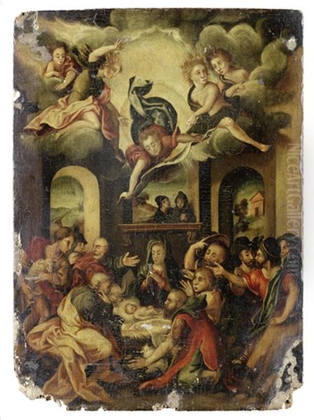 The Adoration Of The Shepherds Oil Painting by Lelio Orsi