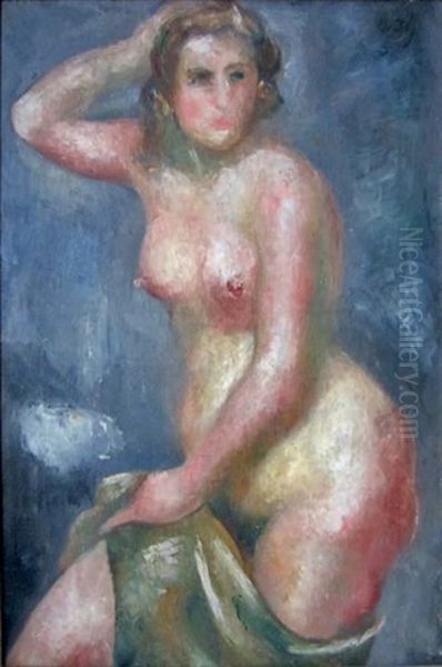 Grand Nu Oil Painting by Manuel Ortiz De Zarate