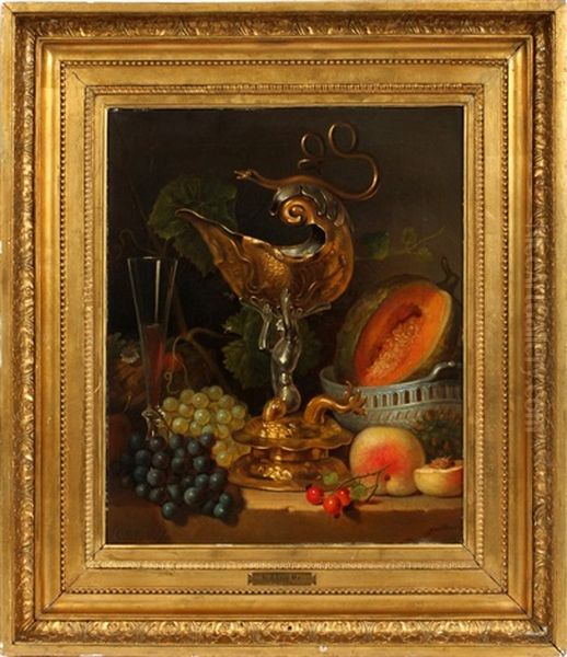 Fruit Still Life Oil Painting by Georgius van Os